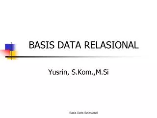basis data relasional