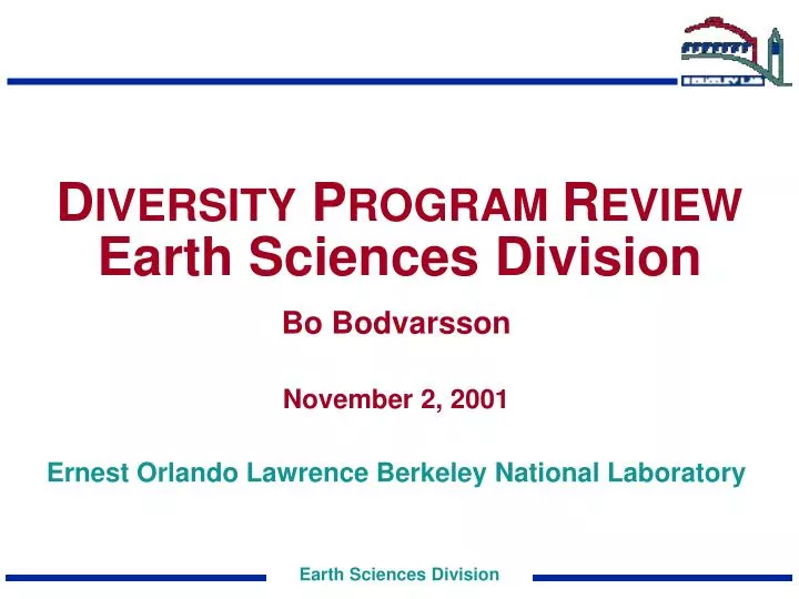 d iversity p rogram r eview earth sciences division