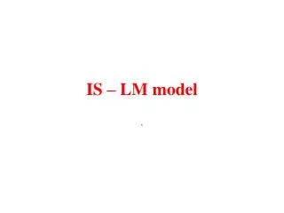 is lm model