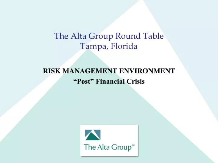 the alta group round table tampa florida