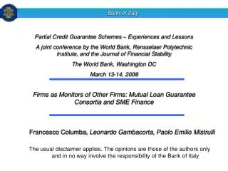 Firms as Monitors of Other Firms: Mutual Loan Guarantee Consortia and SME Finance