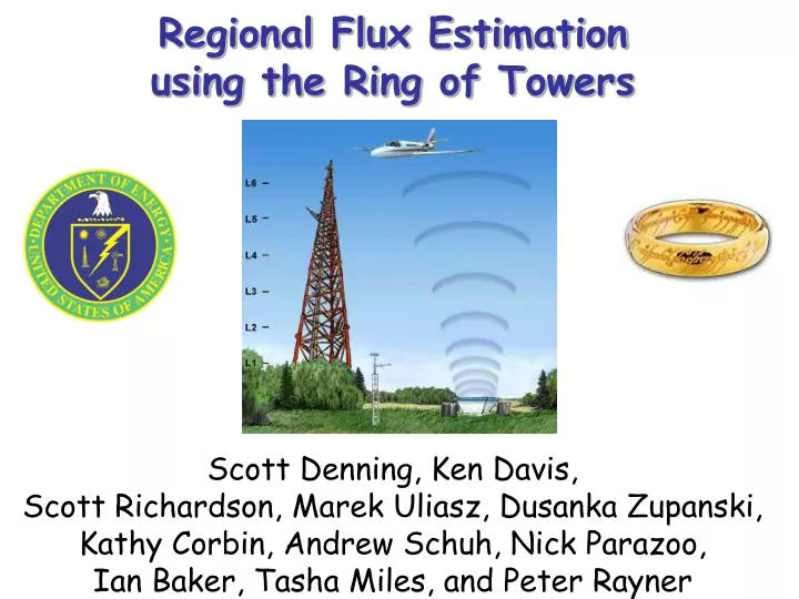 regional flux estimation using the ring of towers