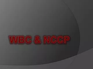 WBC &amp; NCCP