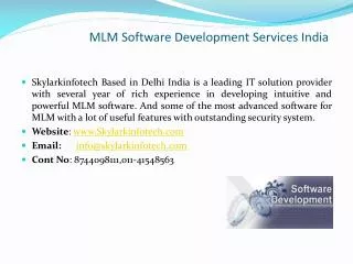 MLM Software Development Services India