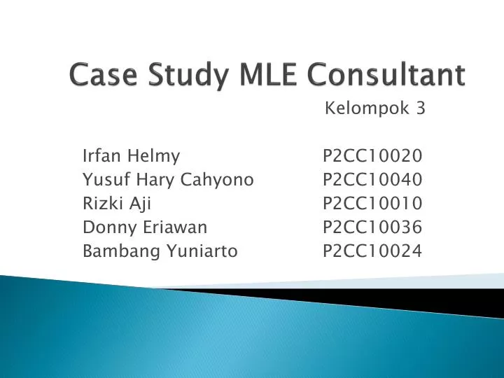 case study mle consultant