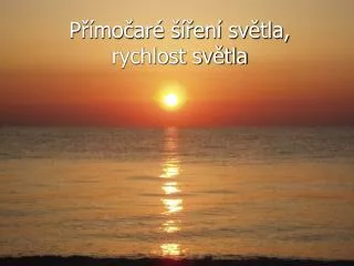 p mo ar en sv tla rychlost sv tla