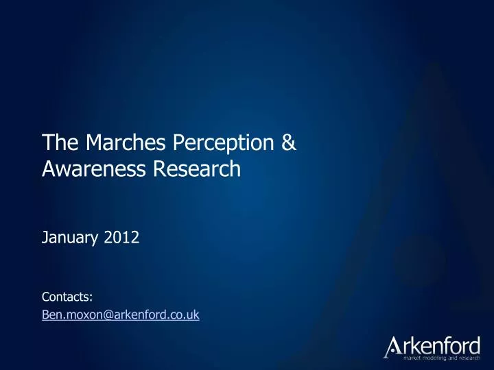 the marches perception awareness research