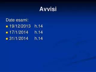 avvisi