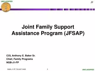 Joint Family Support Assistance Program (JFSAP)