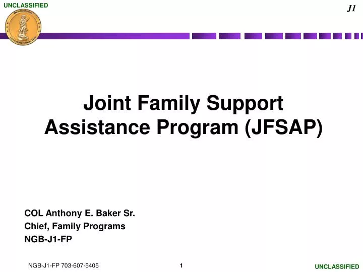 joint family support assistance program jfsap
