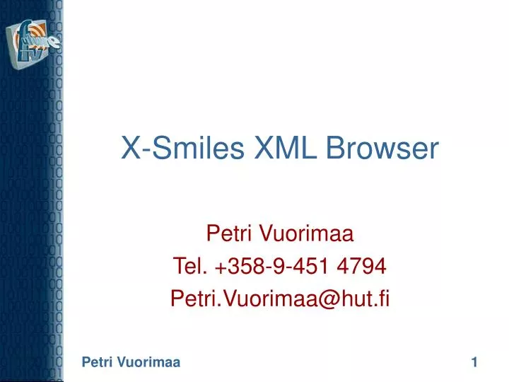 x smiles xml browser