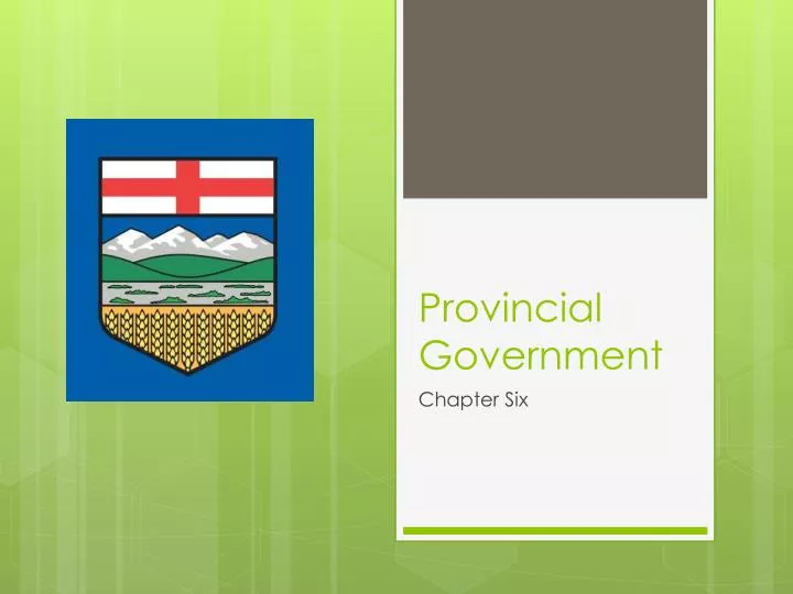 provincial government