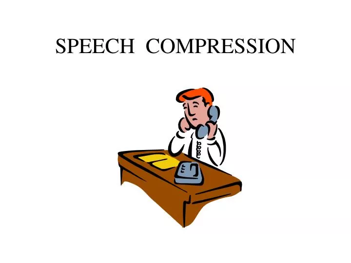 speech compression