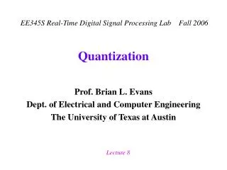 Quantization