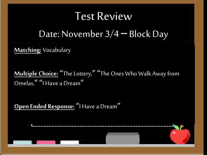 test review date november 3 4 block day