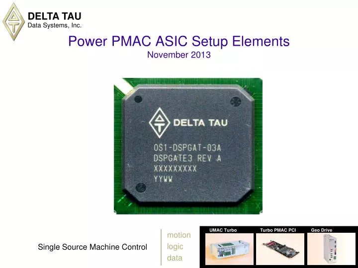 power pmac asic setup elements november 2013