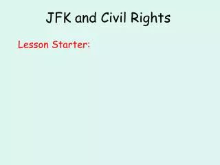 JFK and Civil Rights