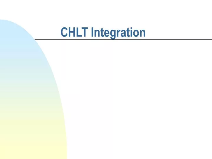 chlt integration