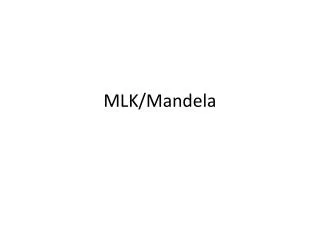 MLK/Mandela