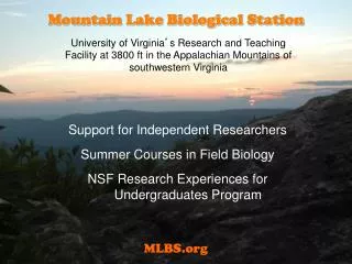 Mountain Lake Biological Station