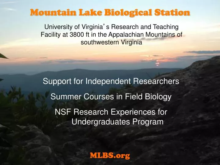mountain lake biological station