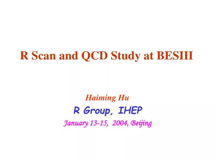 r scan and qcd study at besiii