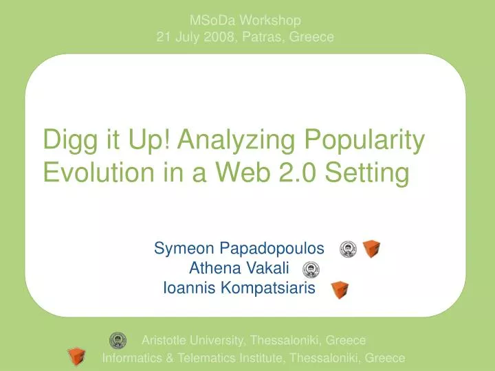 digg it up analyzing popularity evolution in a web 2 0 setting