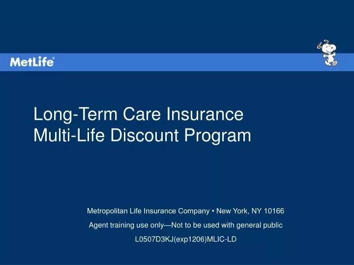 long term care insurance multi life discount program