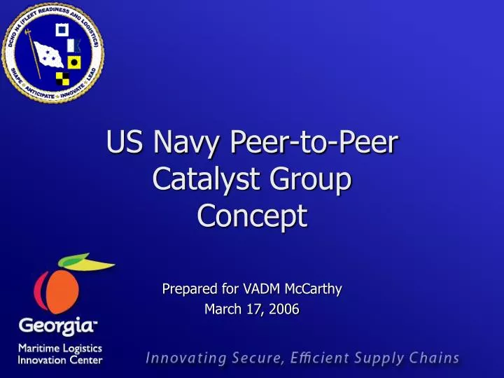 us navy peer to peer catalyst group concept