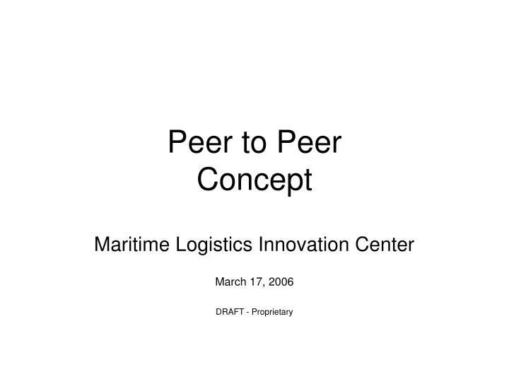 peer to peer concept