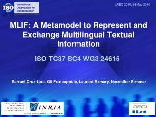 MLIF: A Metamodel to Represent and Exchange Multilingual Textual Information