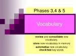 Vocabulary