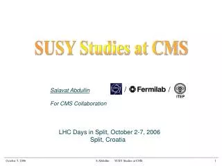SUSY Studies at CMS