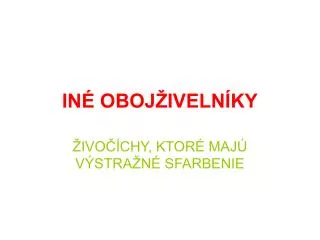 in oboj iveln ky
