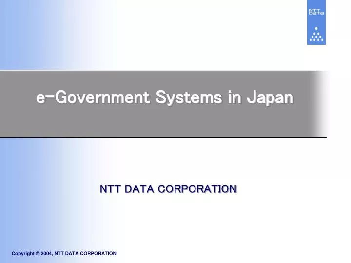 e government systems in japan