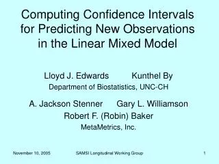 Computing Confidence Intervals for Predicting New Observations in the Linear Mixed Model