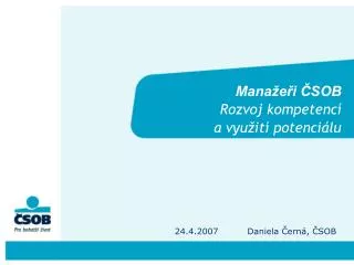 mana e i sob rozvoj kompetenc a vyu it potenci lu