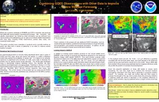 Combining GOES Observations with Other Data to Improve Severe Weather Forecasts