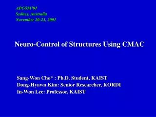 Sang-Won Cho* : Ph.D. Student, KAIST Dong-Hyawn Kim: Senior Researcher, KORDI