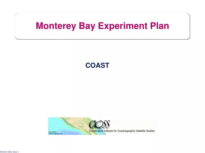 monterey bay experiment plan