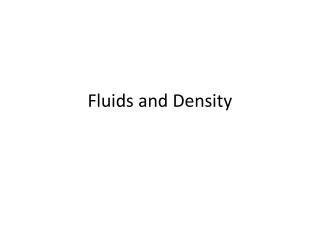 Fluids and Density