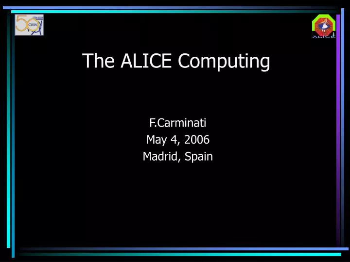 the alice computing