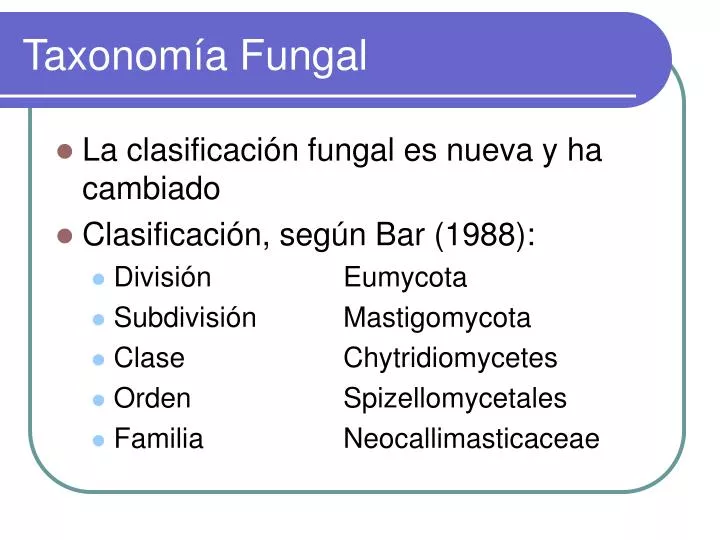 taxonom a fungal