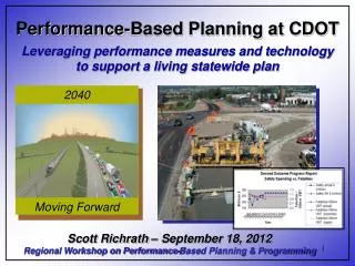 Performance-Based Planning at CDOT