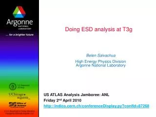 Doing ESD analysis at T3g