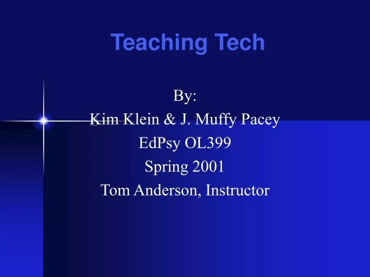teaching tech
