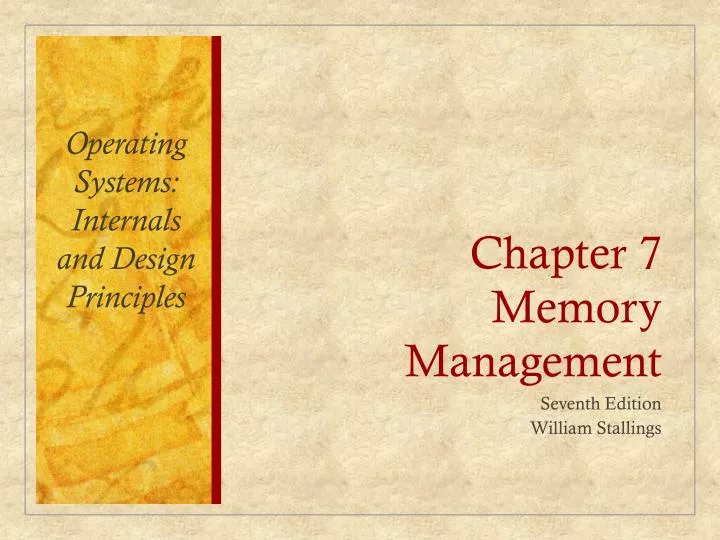 chapter 7 memory management