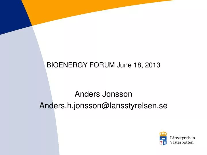 bioenergy forum june 18 2013