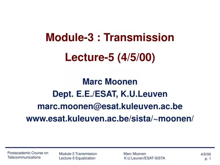 module 3 transmission lecture 5 4 5 00