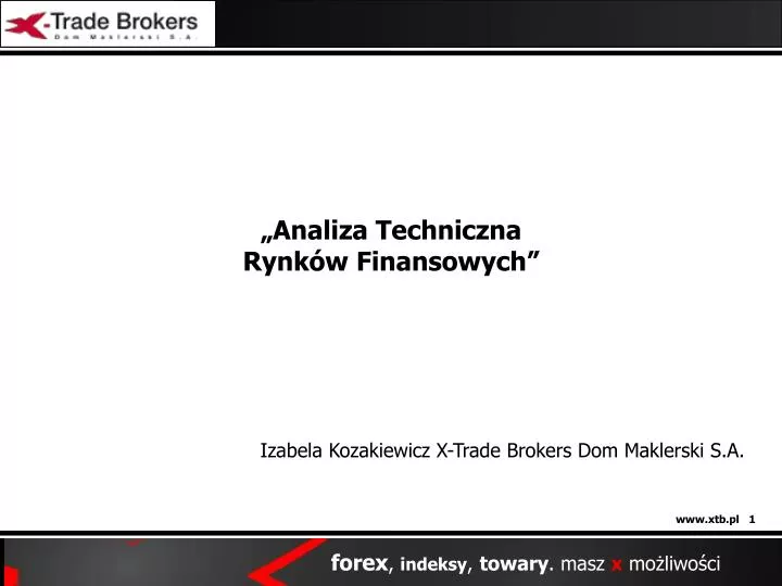 analiza techniczna rynk w finansowych